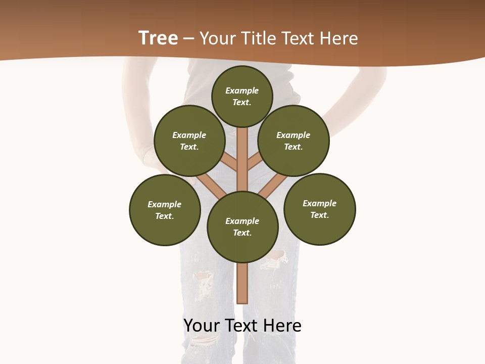 Blue Jewelry Jeans PowerPoint Template