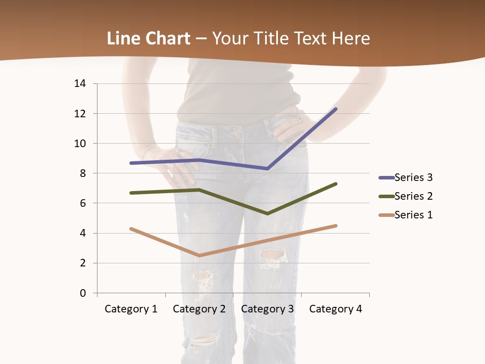 Blue Jewelry Jeans PowerPoint Template