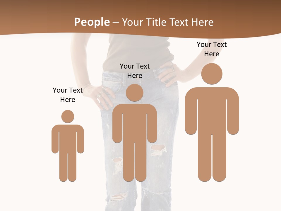 Blue Jewelry Jeans PowerPoint Template