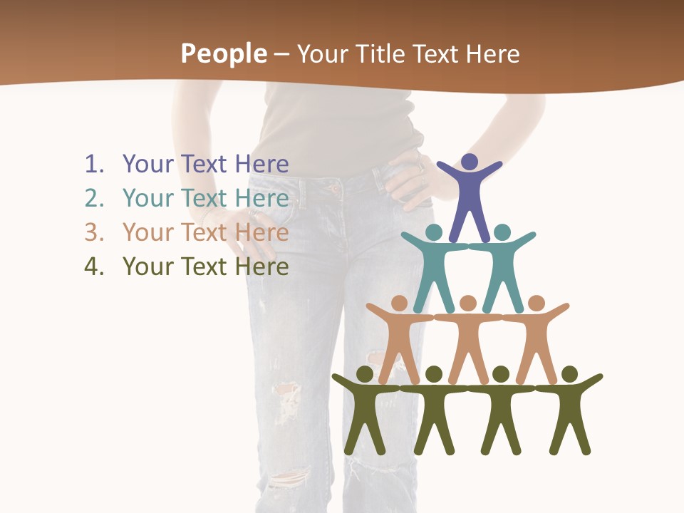 Blue Jewelry Jeans PowerPoint Template