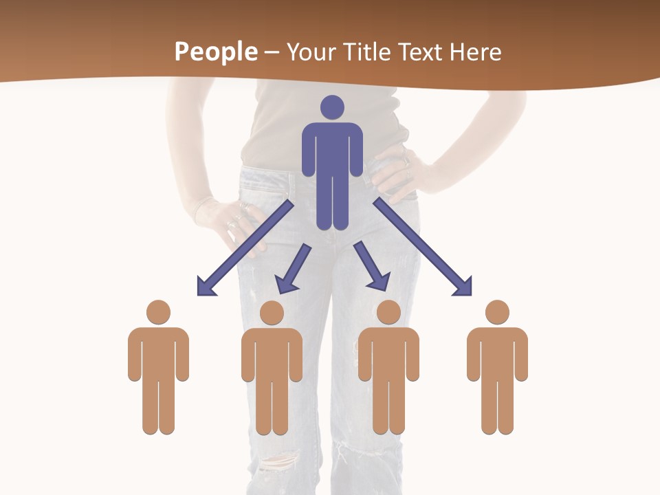 Blue Jewelry Jeans PowerPoint Template