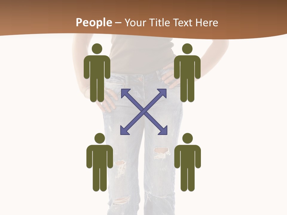 Blue Jewelry Jeans PowerPoint Template