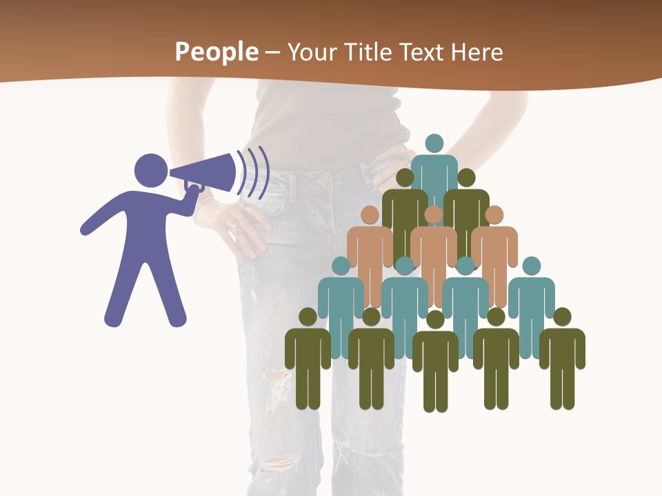 Blue Jewelry Jeans PowerPoint Template