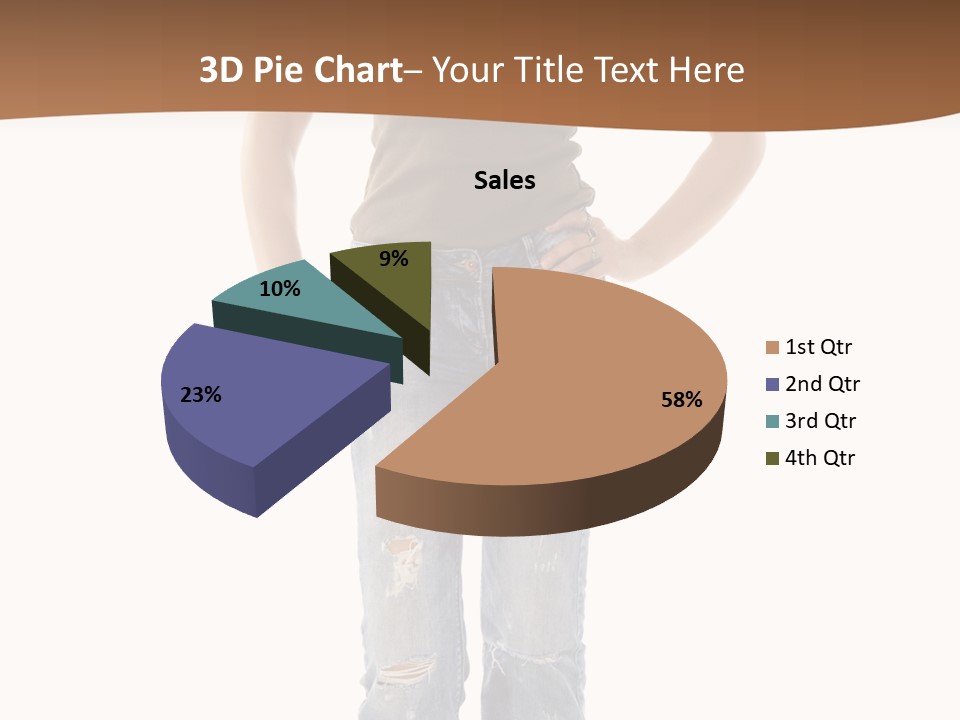 Blue Jewelry Jeans PowerPoint Template