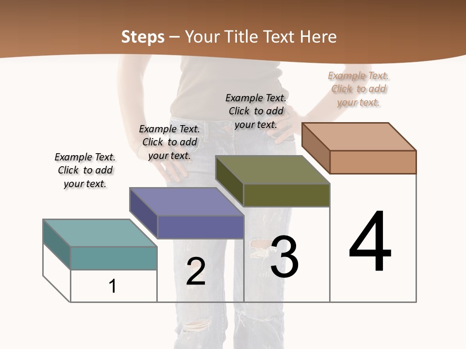 Blue Jewelry Jeans PowerPoint Template