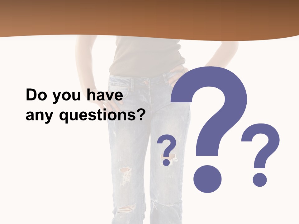 Blue Jewelry Jeans PowerPoint Template