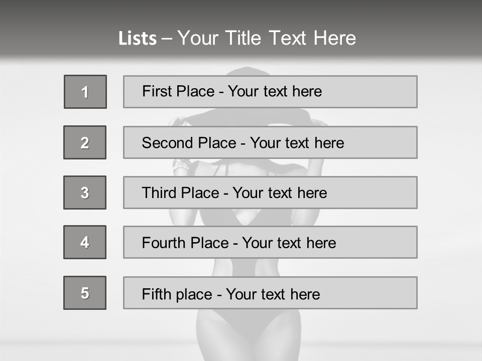 People Swim Beauty PowerPoint Template