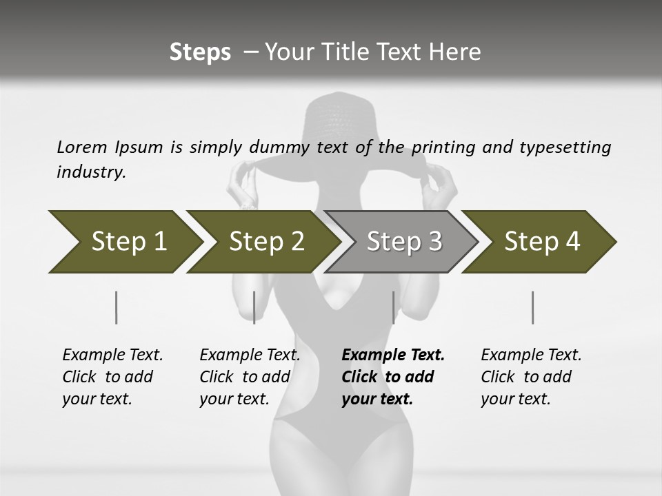 People Swim Beauty PowerPoint Template