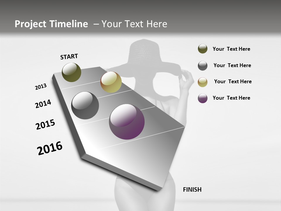 People Swim Beauty PowerPoint Template