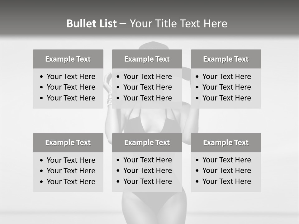 People Swim Beauty PowerPoint Template