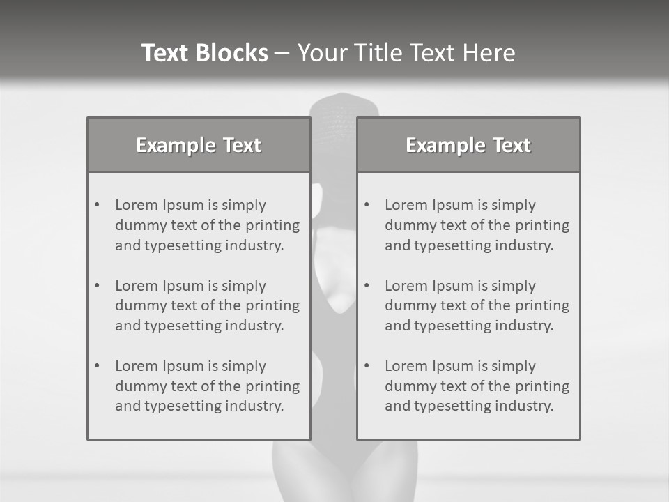 People Swim Beauty PowerPoint Template