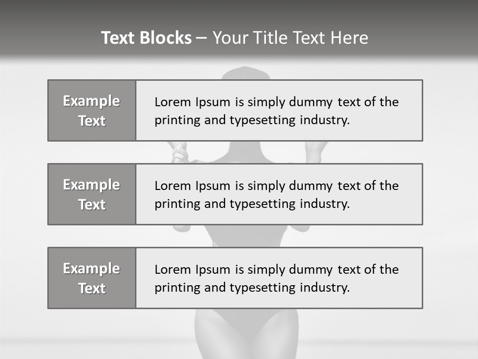 People Swim Beauty PowerPoint Template