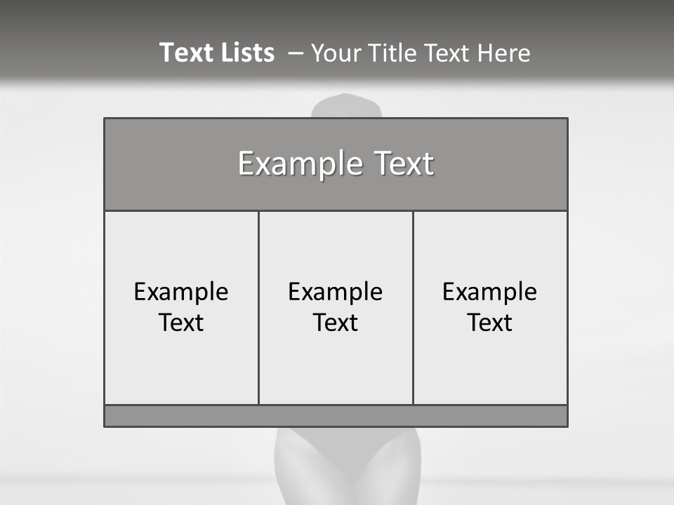 People Swim Beauty PowerPoint Template