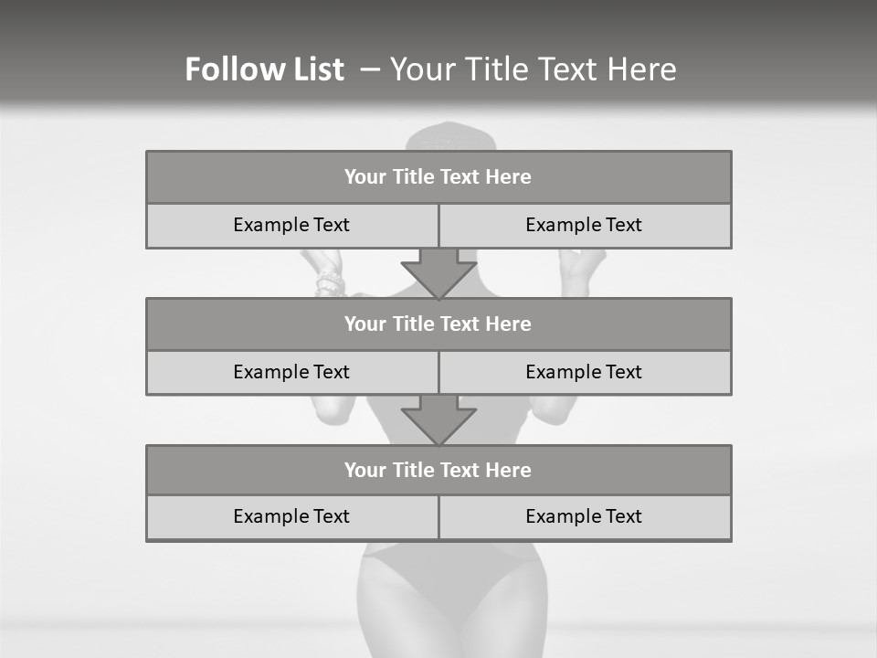 People Swim Beauty PowerPoint Template