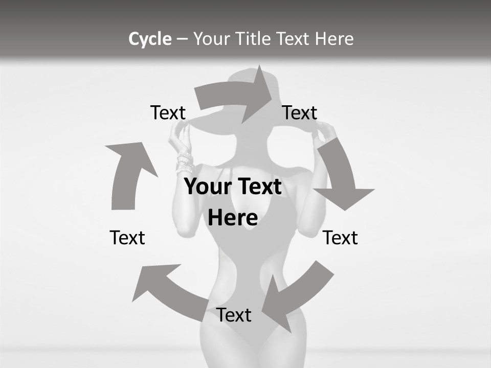 People Swim Beauty PowerPoint Template