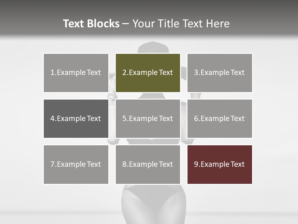 People Swim Beauty PowerPoint Template