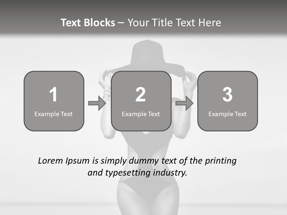 People Swim Beauty PowerPoint Template