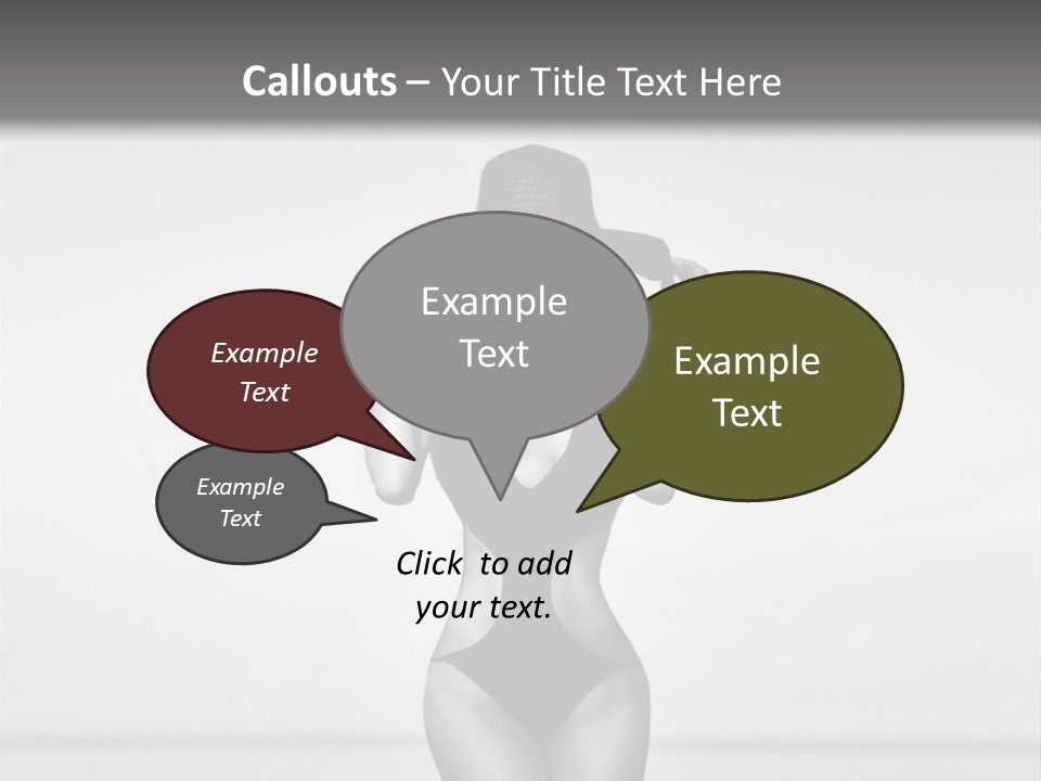 People Swim Beauty PowerPoint Template