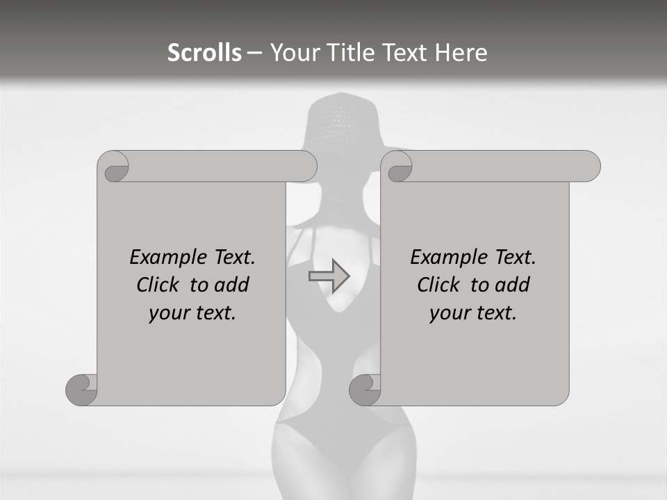 People Swim Beauty PowerPoint Template