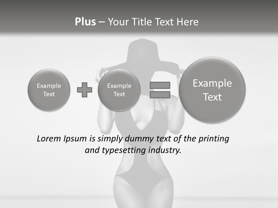 People Swim Beauty PowerPoint Template