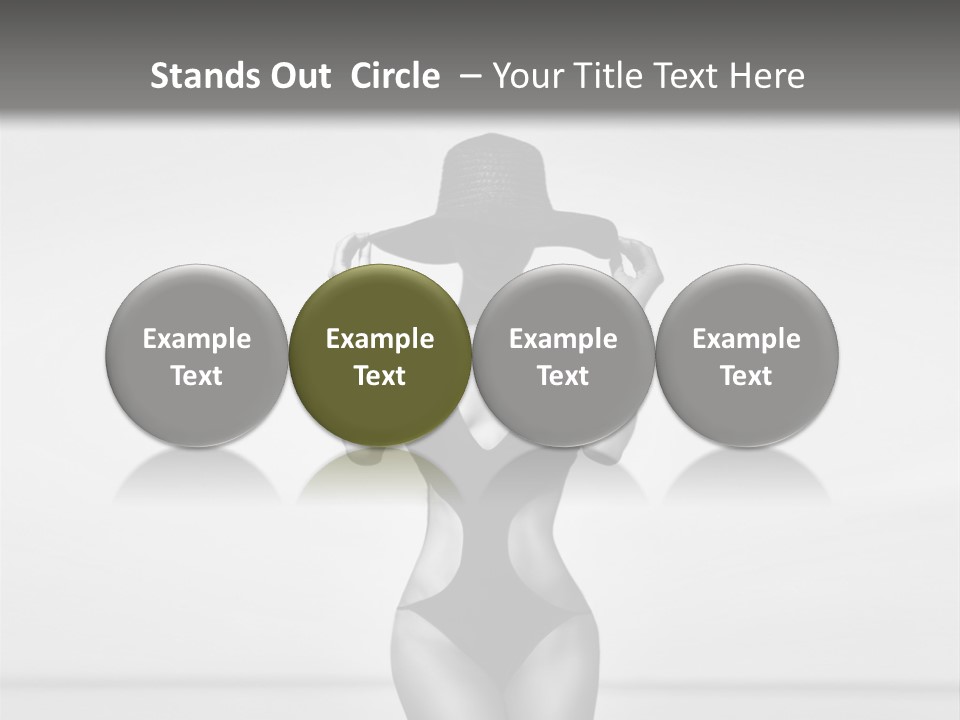 People Swim Beauty PowerPoint Template