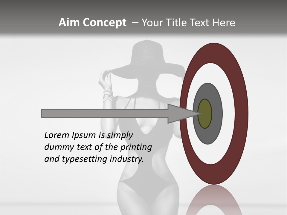 People Swim Beauty PowerPoint Template