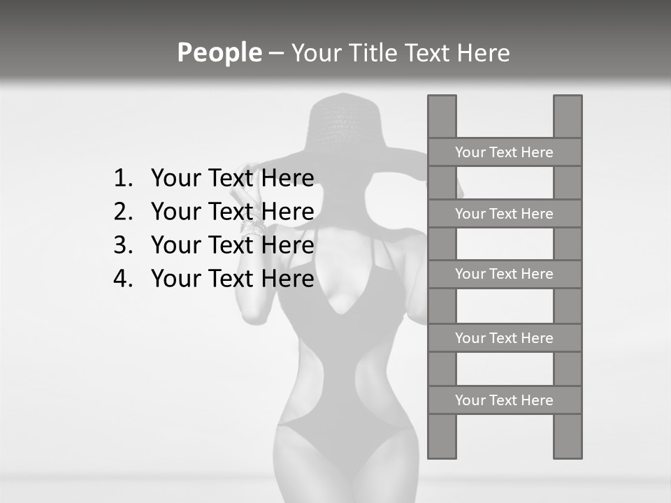 People Swim Beauty PowerPoint Template