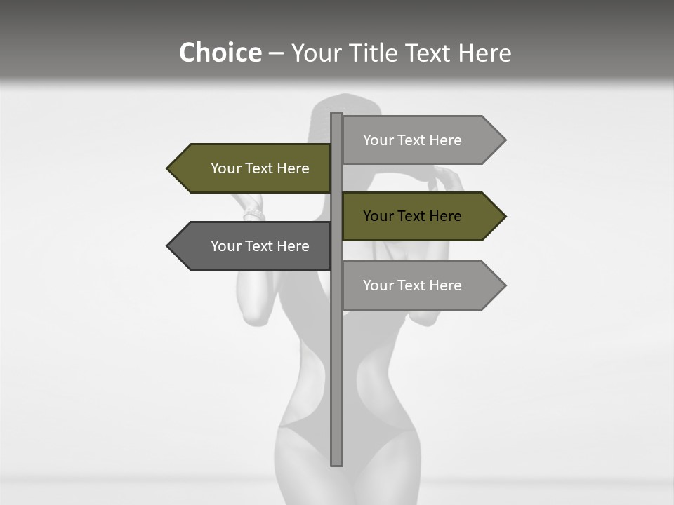 People Swim Beauty PowerPoint Template