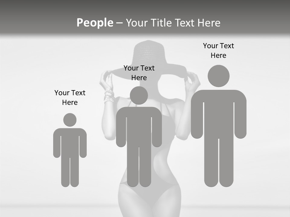 People Swim Beauty PowerPoint Template