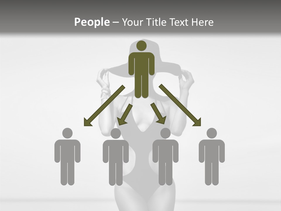 People Swim Beauty PowerPoint Template