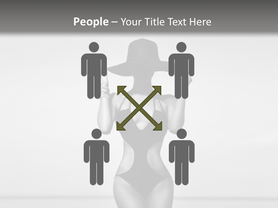 People Swim Beauty PowerPoint Template