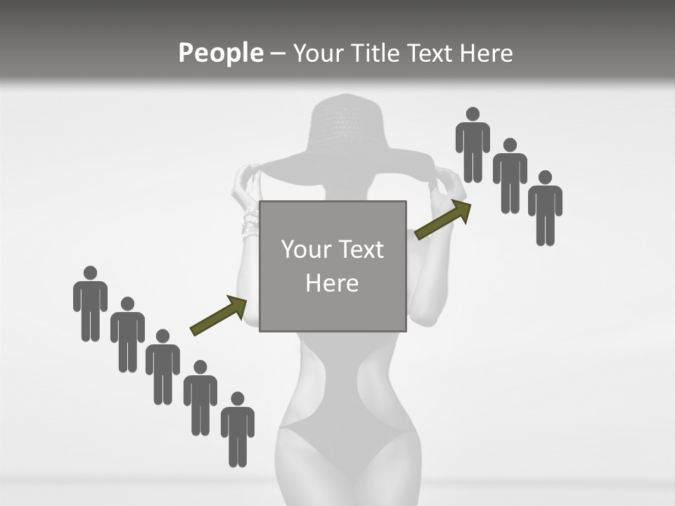 People Swim Beauty PowerPoint Template