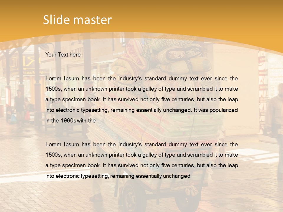 Asia Arabic Souk PowerPoint Template