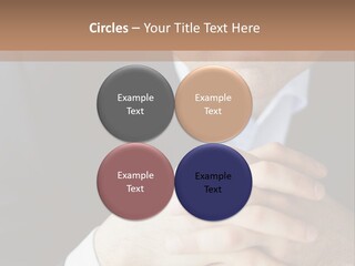 A Man In A Suit Leaning Against A Wall PowerPoint Template
