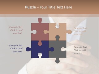 A Man In A Suit Leaning Against A Wall PowerPoint Template