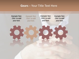 A Man In A Suit Leaning Against A Wall PowerPoint Template