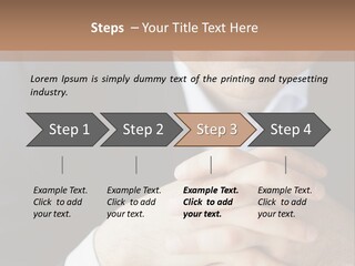 A Man In A Suit Leaning Against A Wall PowerPoint Template