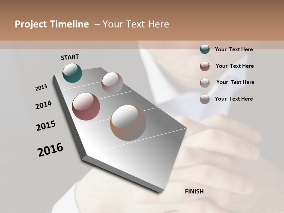 A Man In A Suit Leaning Against A Wall PowerPoint Template