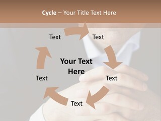 A Man In A Suit Leaning Against A Wall PowerPoint Template