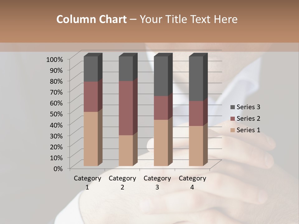 A Man In A Suit Leaning Against A Wall PowerPoint Template