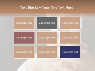 A Man In A Suit Leaning Against A Wall PowerPoint Template