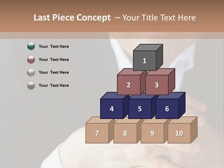 A Man In A Suit Leaning Against A Wall PowerPoint Template