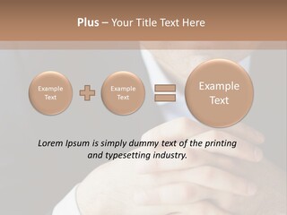 A Man In A Suit Leaning Against A Wall PowerPoint Template