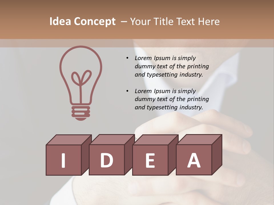A Man In A Suit Leaning Against A Wall PowerPoint Template