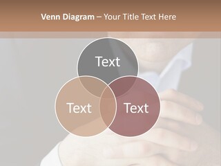 A Man In A Suit Leaning Against A Wall PowerPoint Template