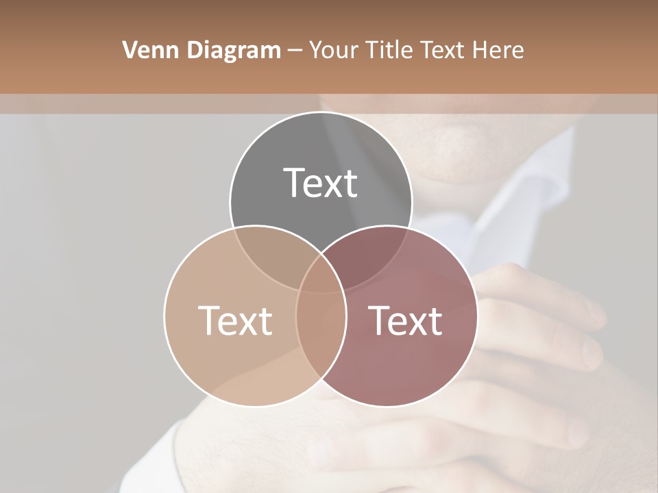 A Man In A Suit Leaning Against A Wall PowerPoint Template