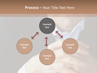 A Man In A Suit Leaning Against A Wall PowerPoint Template