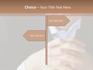 A Man In A Suit Leaning Against A Wall PowerPoint Template