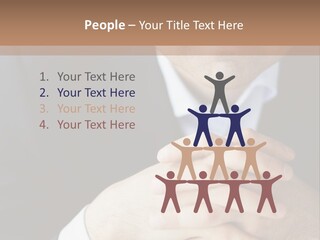A Man In A Suit Leaning Against A Wall PowerPoint Template