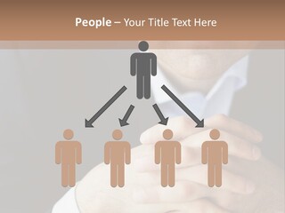A Man In A Suit Leaning Against A Wall PowerPoint Template